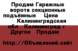 Продам Гаражные ворота секционные подъёмные. › Цена ­ 30 000 - Калининградская обл., Калининград г. Другое » Продам   